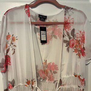 NWT Floral Duster
